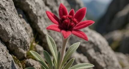 Floarea de colț roșie – miracolul tăcut al Retezatului, în straie regești. UN FALS ORDINAR?!